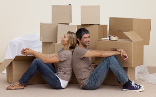 Residential and office moving truck in Swisscottage