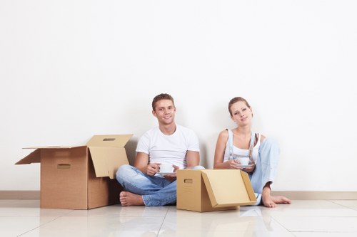 Careful furniture protection and loading for a removals job in Swisscottage